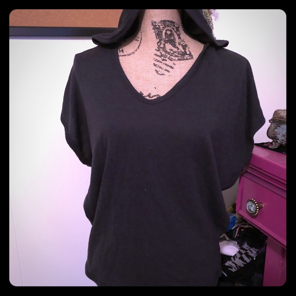 Blackcraft Cult hooded short sleeve top